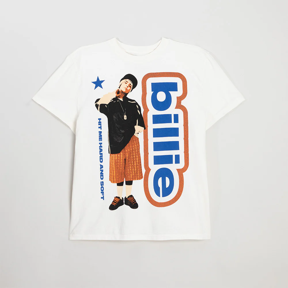 Lean HIT ME HARD AND SOFT: THE TOUR 2025 White T-Shirt
