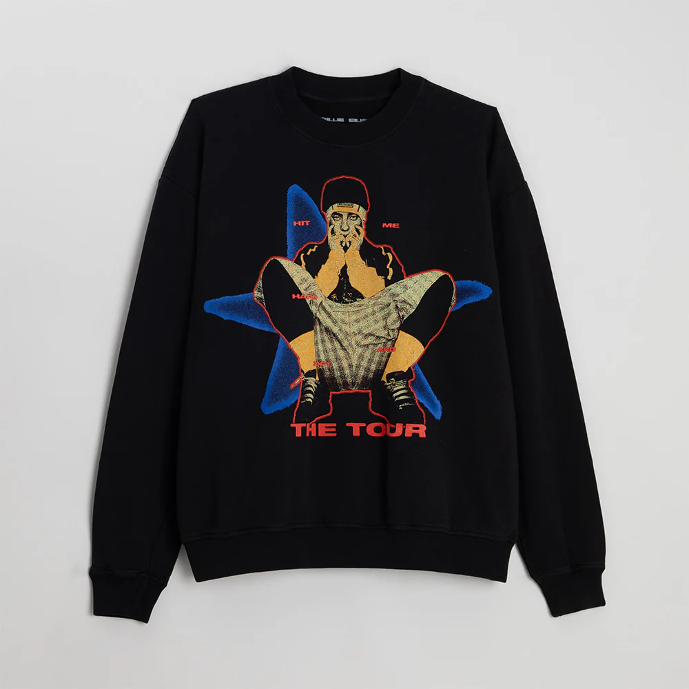 HIT ME HARD AND SOFT: THE TOUR Crewneck Black Sweatshirt